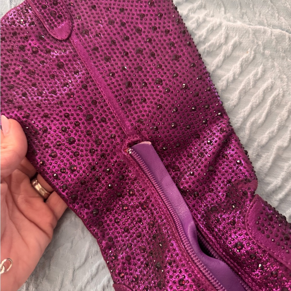 Sparkling Purple Boots